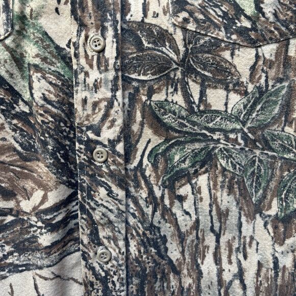 Codet RealTree Camo Flannel Shacket Men's 90’s M Hunting Shirt Jacket 22.5x25.5 - Picture 15 of 16